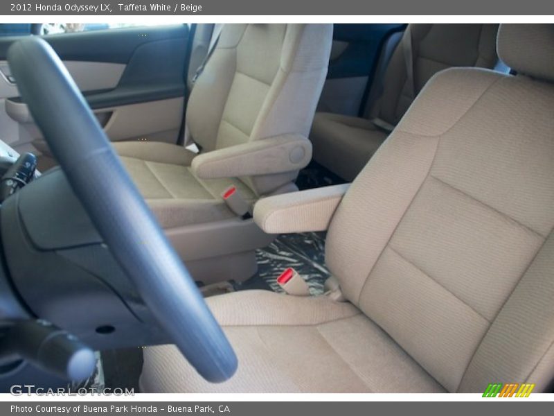 Taffeta White / Beige 2012 Honda Odyssey LX