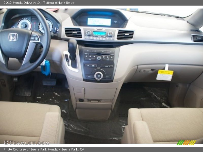 Taffeta White / Beige 2012 Honda Odyssey LX