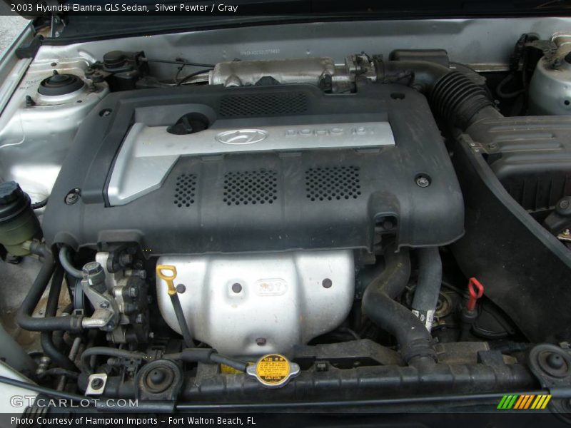 Silver Pewter / Gray 2003 Hyundai Elantra GLS Sedan
