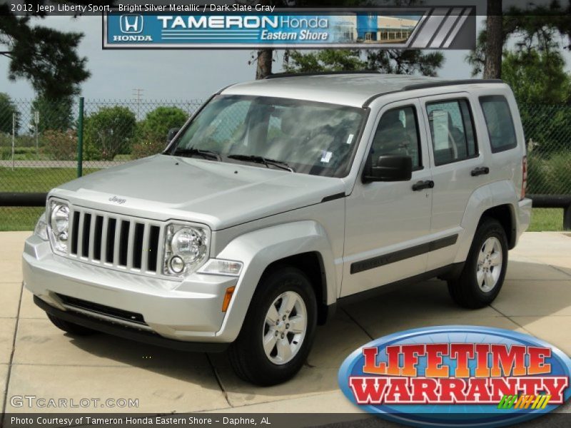 Bright Silver Metallic / Dark Slate Gray 2012 Jeep Liberty Sport