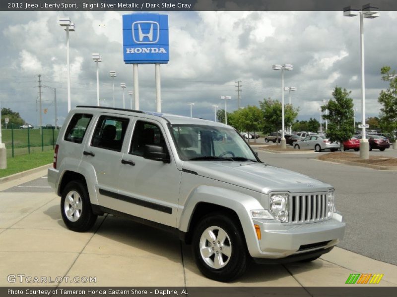Bright Silver Metallic / Dark Slate Gray 2012 Jeep Liberty Sport