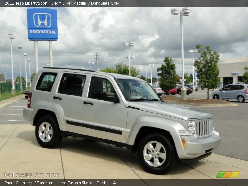 Bright Silver Metallic / Dark Slate Gray 2012 Jeep Liberty Sport