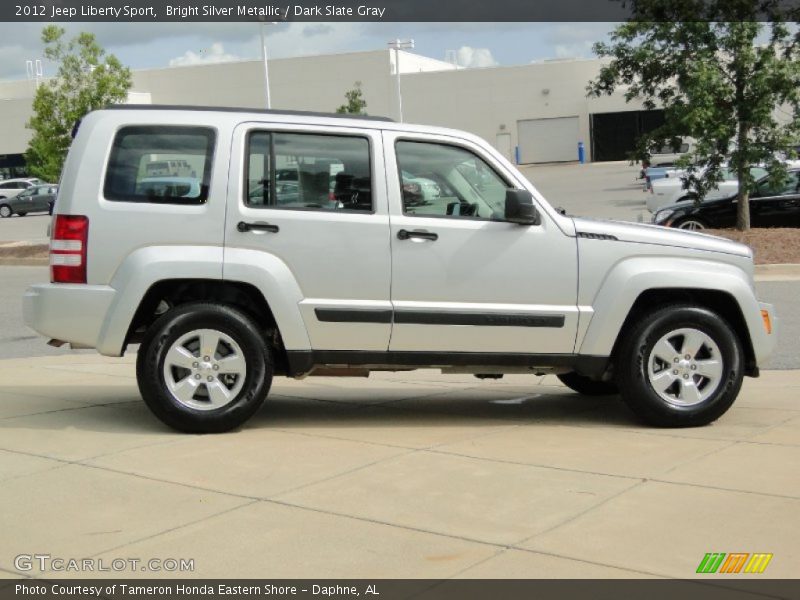 Bright Silver Metallic / Dark Slate Gray 2012 Jeep Liberty Sport
