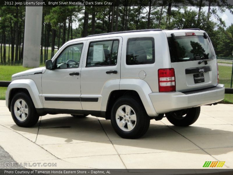 Bright Silver Metallic / Dark Slate Gray 2012 Jeep Liberty Sport