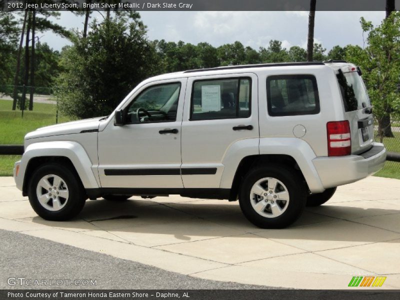 Bright Silver Metallic / Dark Slate Gray 2012 Jeep Liberty Sport