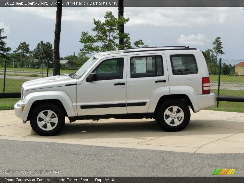 Bright Silver Metallic / Dark Slate Gray 2012 Jeep Liberty Sport