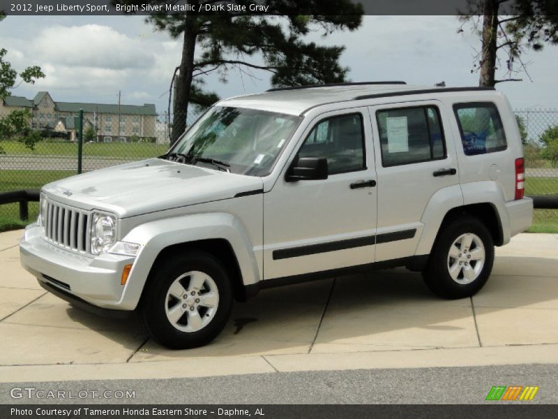 Bright Silver Metallic / Dark Slate Gray 2012 Jeep Liberty Sport