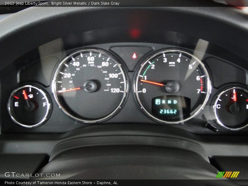 Bright Silver Metallic / Dark Slate Gray 2012 Jeep Liberty Sport