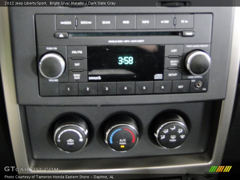 Bright Silver Metallic / Dark Slate Gray 2012 Jeep Liberty Sport