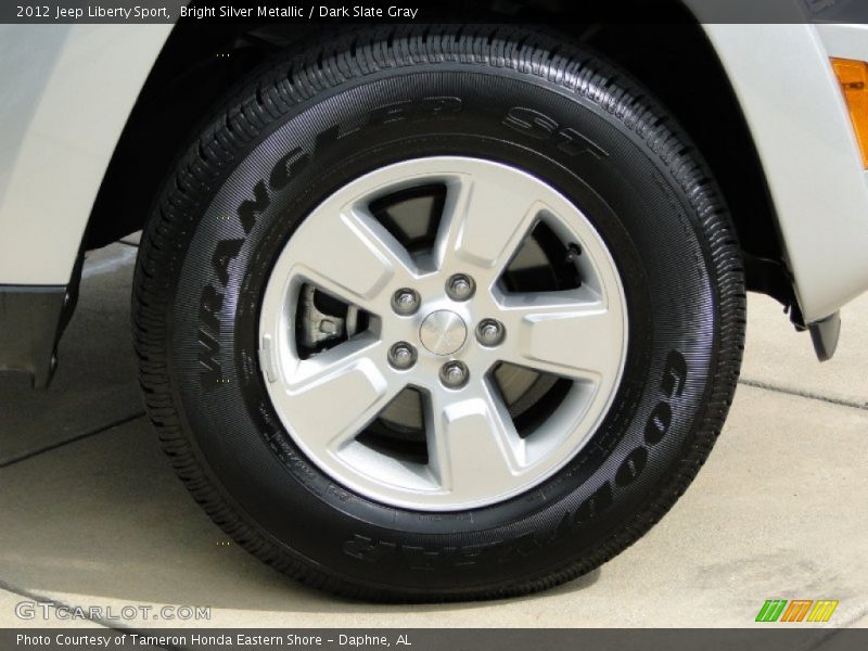 Bright Silver Metallic / Dark Slate Gray 2012 Jeep Liberty Sport