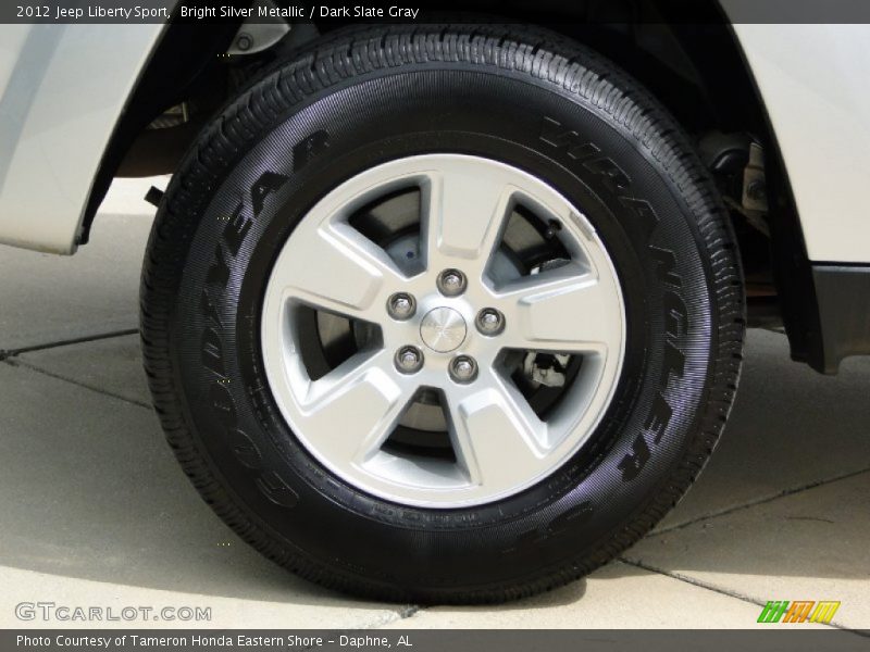 Bright Silver Metallic / Dark Slate Gray 2012 Jeep Liberty Sport