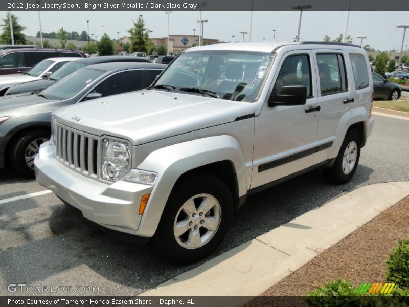 Bright Silver Metallic / Dark Slate Gray 2012 Jeep Liberty Sport
