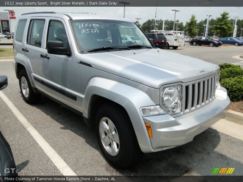 Bright Silver Metallic / Dark Slate Gray 2012 Jeep Liberty Sport
