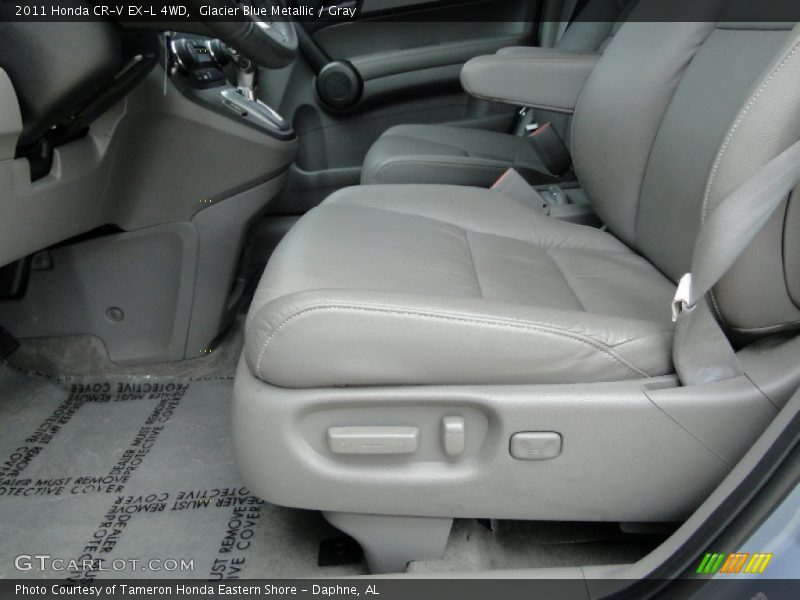 Glacier Blue Metallic / Gray 2011 Honda CR-V EX-L 4WD