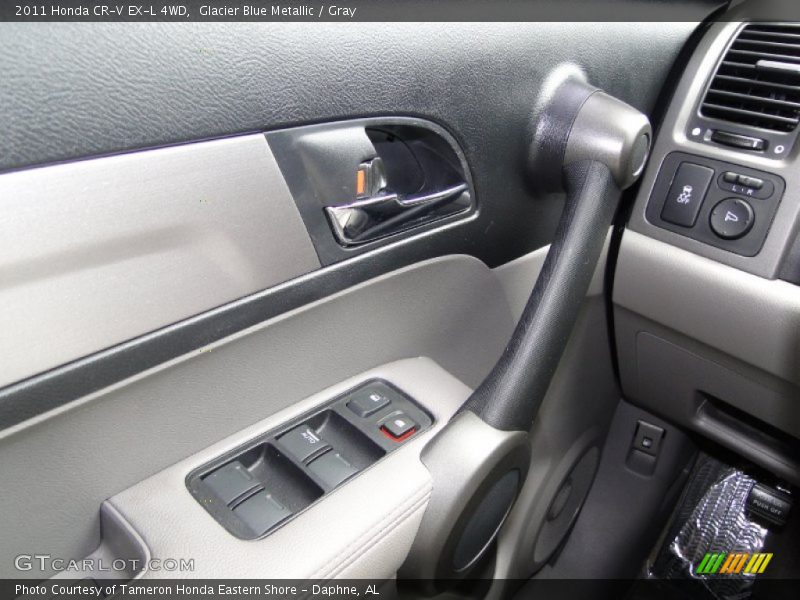 Glacier Blue Metallic / Gray 2011 Honda CR-V EX-L 4WD