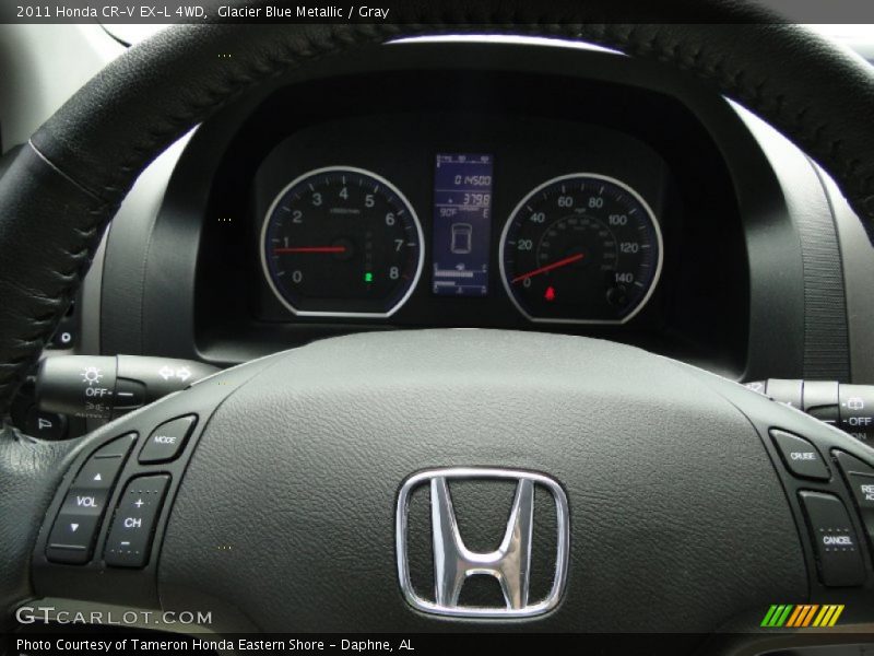 Glacier Blue Metallic / Gray 2011 Honda CR-V EX-L 4WD