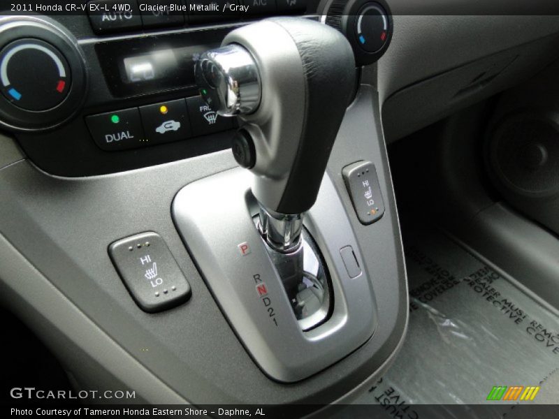 Glacier Blue Metallic / Gray 2011 Honda CR-V EX-L 4WD