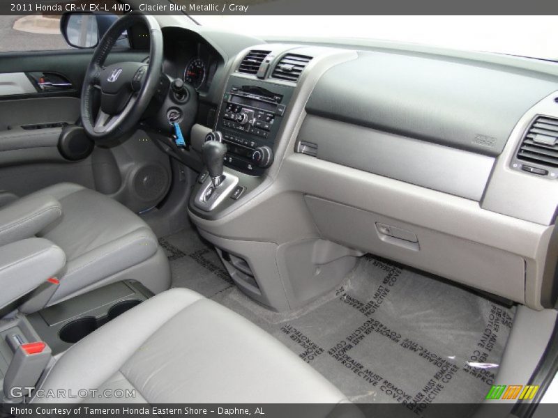 Glacier Blue Metallic / Gray 2011 Honda CR-V EX-L 4WD