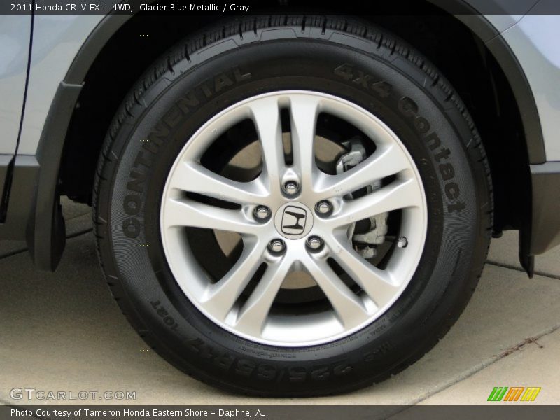 Glacier Blue Metallic / Gray 2011 Honda CR-V EX-L 4WD