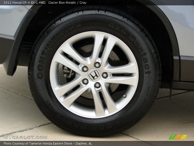 Glacier Blue Metallic / Gray 2011 Honda CR-V EX-L 4WD