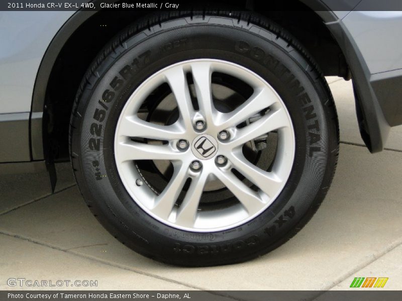 Glacier Blue Metallic / Gray 2011 Honda CR-V EX-L 4WD