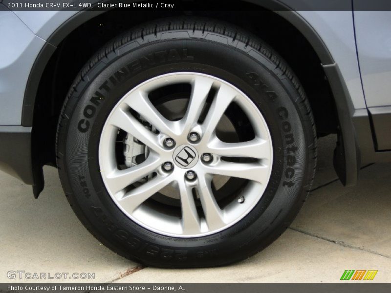 Glacier Blue Metallic / Gray 2011 Honda CR-V EX-L 4WD
