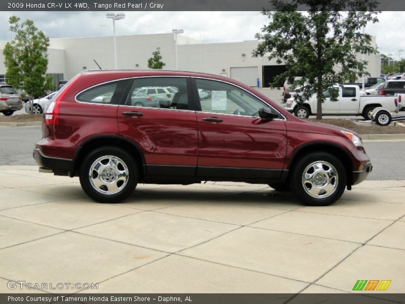 Tango Red Pearl / Gray 2009 Honda CR-V LX 4WD