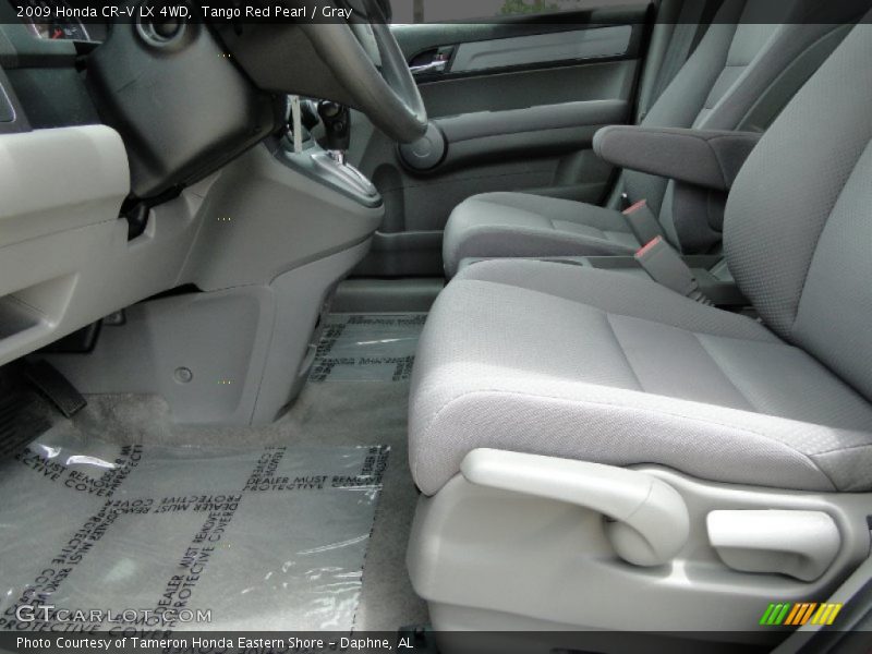 Tango Red Pearl / Gray 2009 Honda CR-V LX 4WD