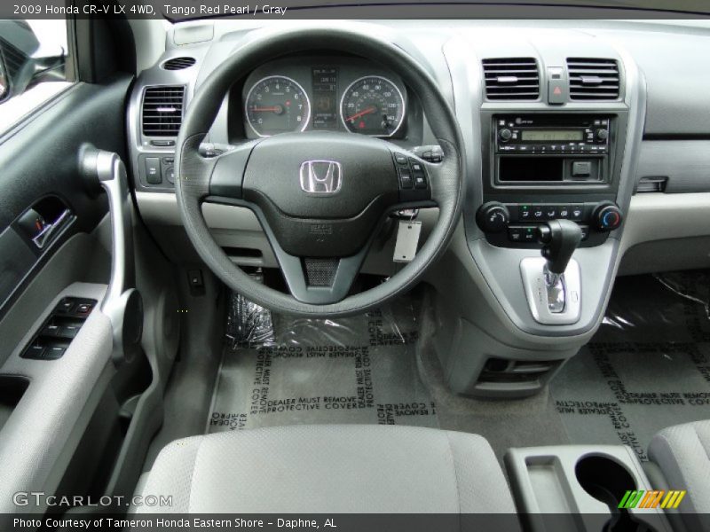 Tango Red Pearl / Gray 2009 Honda CR-V LX 4WD