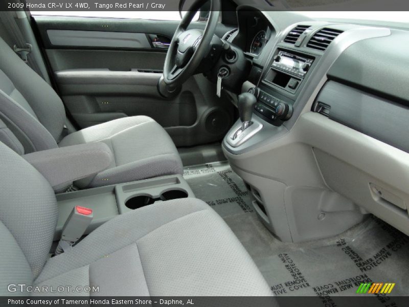 Tango Red Pearl / Gray 2009 Honda CR-V LX 4WD