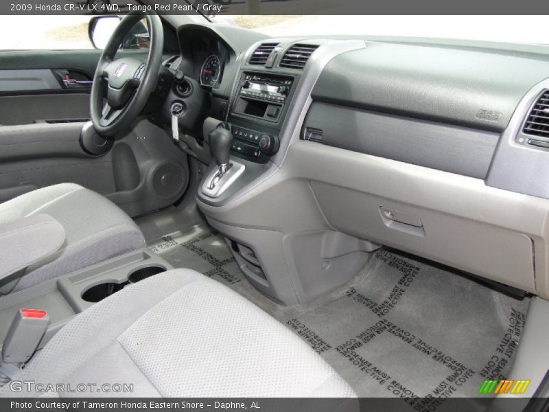 Tango Red Pearl / Gray 2009 Honda CR-V LX 4WD