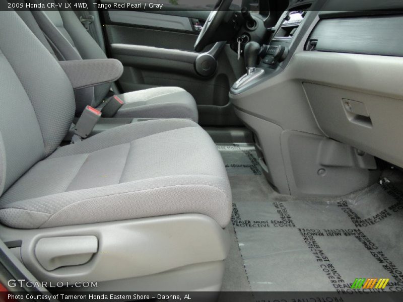 Tango Red Pearl / Gray 2009 Honda CR-V LX 4WD