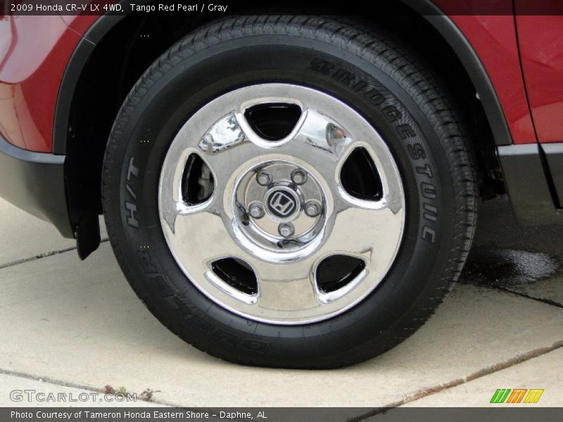 Tango Red Pearl / Gray 2009 Honda CR-V LX 4WD