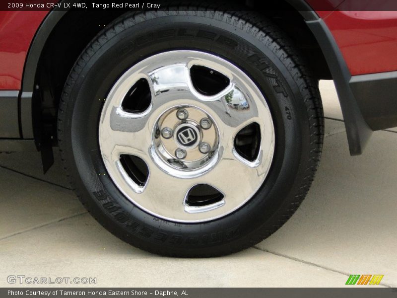 Tango Red Pearl / Gray 2009 Honda CR-V LX 4WD
