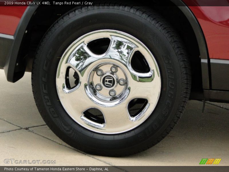 Tango Red Pearl / Gray 2009 Honda CR-V LX 4WD