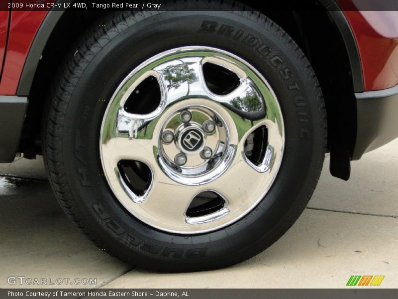 Tango Red Pearl / Gray 2009 Honda CR-V LX 4WD