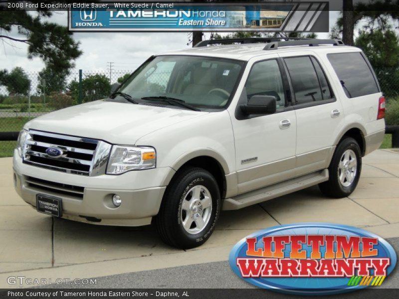 White Suede / Camel 2008 Ford Expedition Eddie Bauer