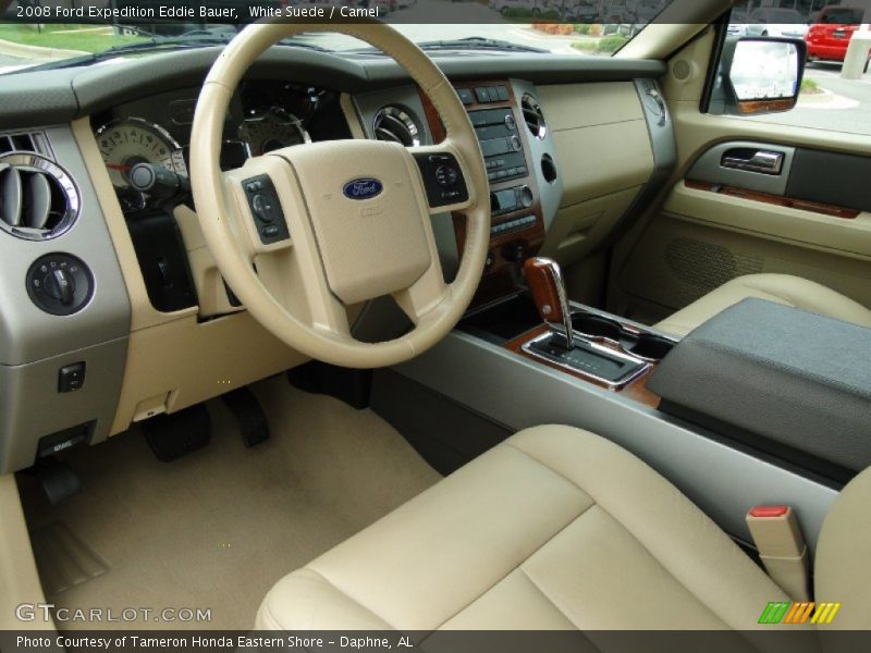 White Suede / Camel 2008 Ford Expedition Eddie Bauer