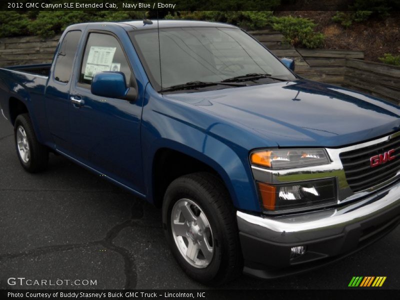 Navy Blue / Ebony 2012 GMC Canyon SLE Extended Cab