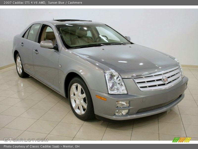 Sunset Blue / Cashmere 2007 Cadillac STS 4 V6 AWD