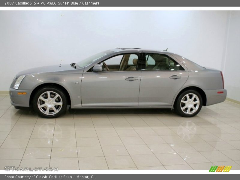 Sunset Blue / Cashmere 2007 Cadillac STS 4 V6 AWD