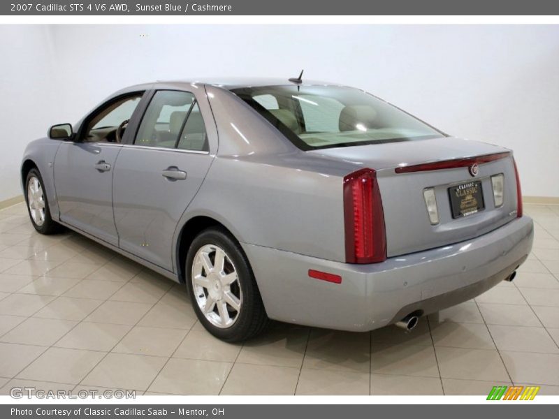 Sunset Blue / Cashmere 2007 Cadillac STS 4 V6 AWD