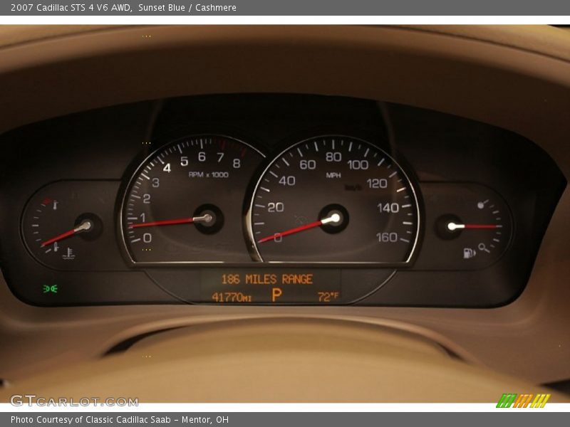 Sunset Blue / Cashmere 2007 Cadillac STS 4 V6 AWD
