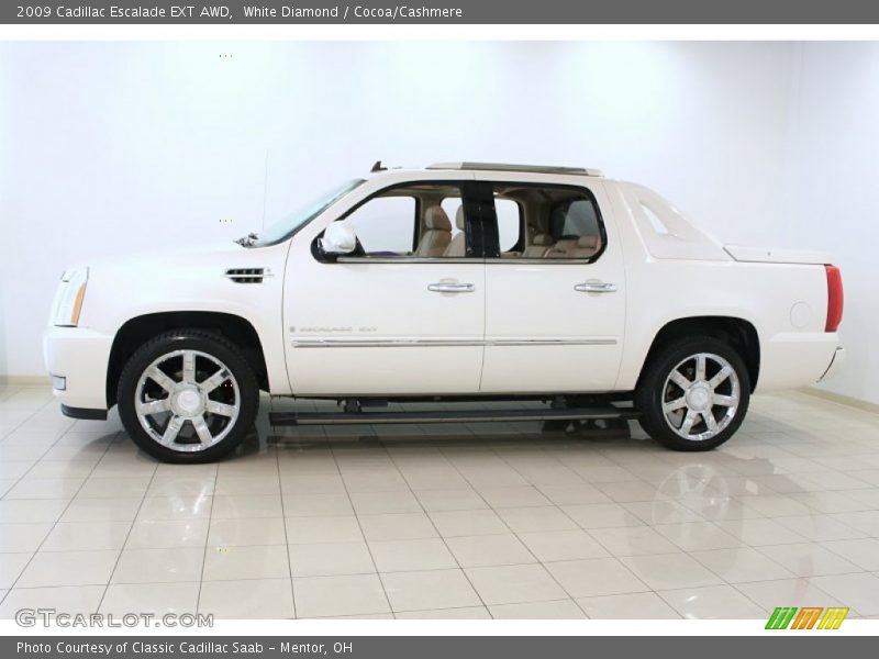 White Diamond / Cocoa/Cashmere 2009 Cadillac Escalade EXT AWD