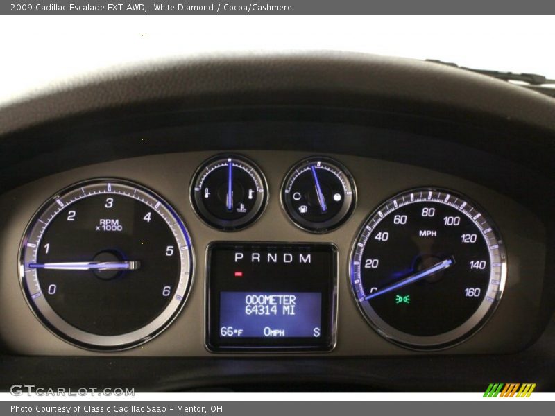 White Diamond / Cocoa/Cashmere 2009 Cadillac Escalade EXT AWD