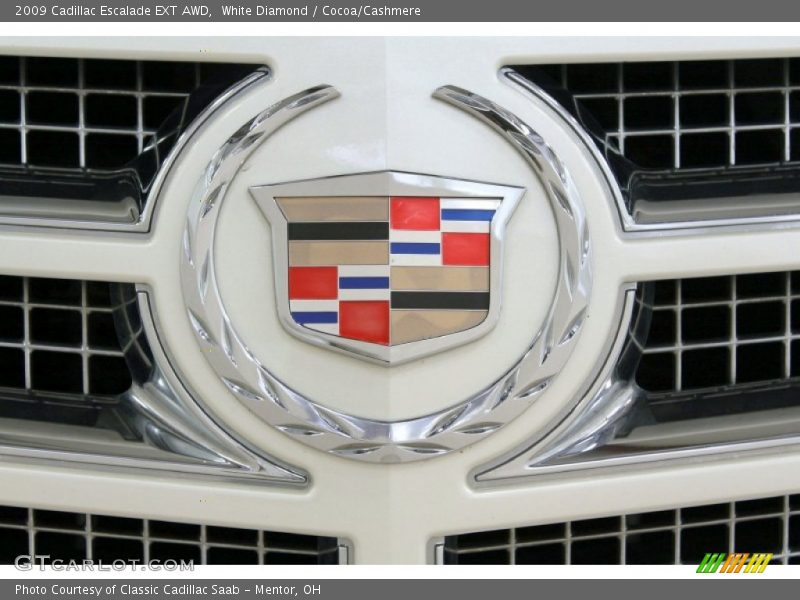 White Diamond / Cocoa/Cashmere 2009 Cadillac Escalade EXT AWD