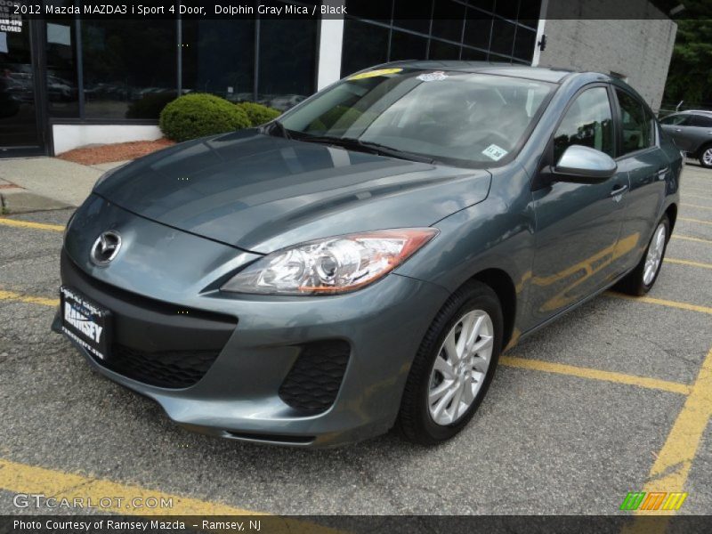 Dolphin Gray Mica / Black 2012 Mazda MAZDA3 i Sport 4 Door