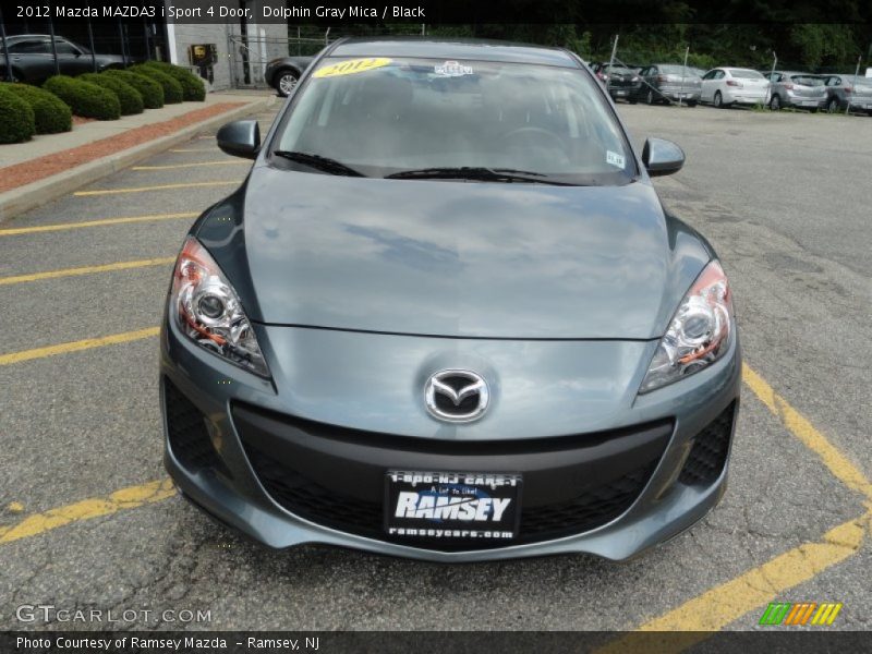 Dolphin Gray Mica / Black 2012 Mazda MAZDA3 i Sport 4 Door