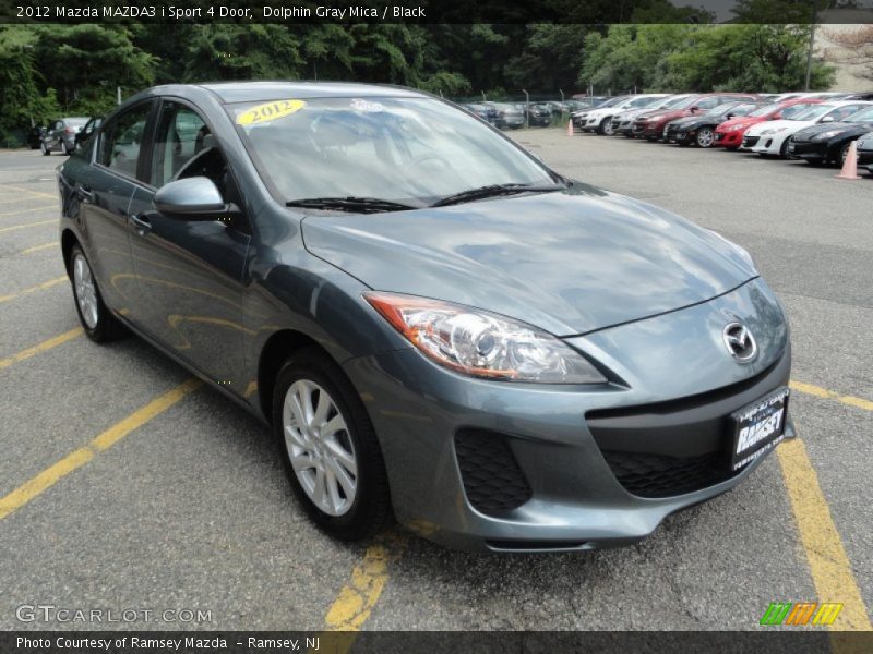 Dolphin Gray Mica / Black 2012 Mazda MAZDA3 i Sport 4 Door