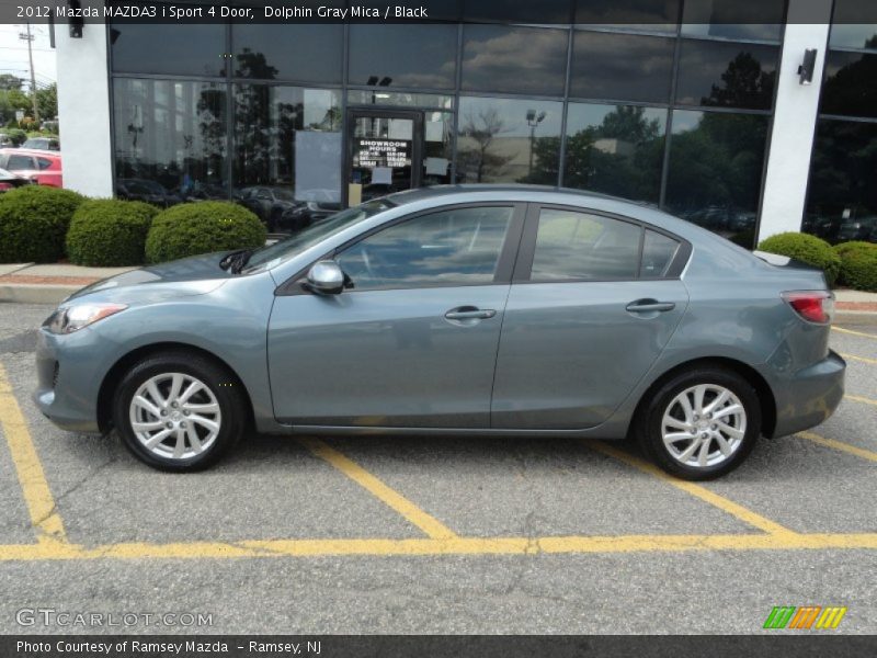 Dolphin Gray Mica / Black 2012 Mazda MAZDA3 i Sport 4 Door
